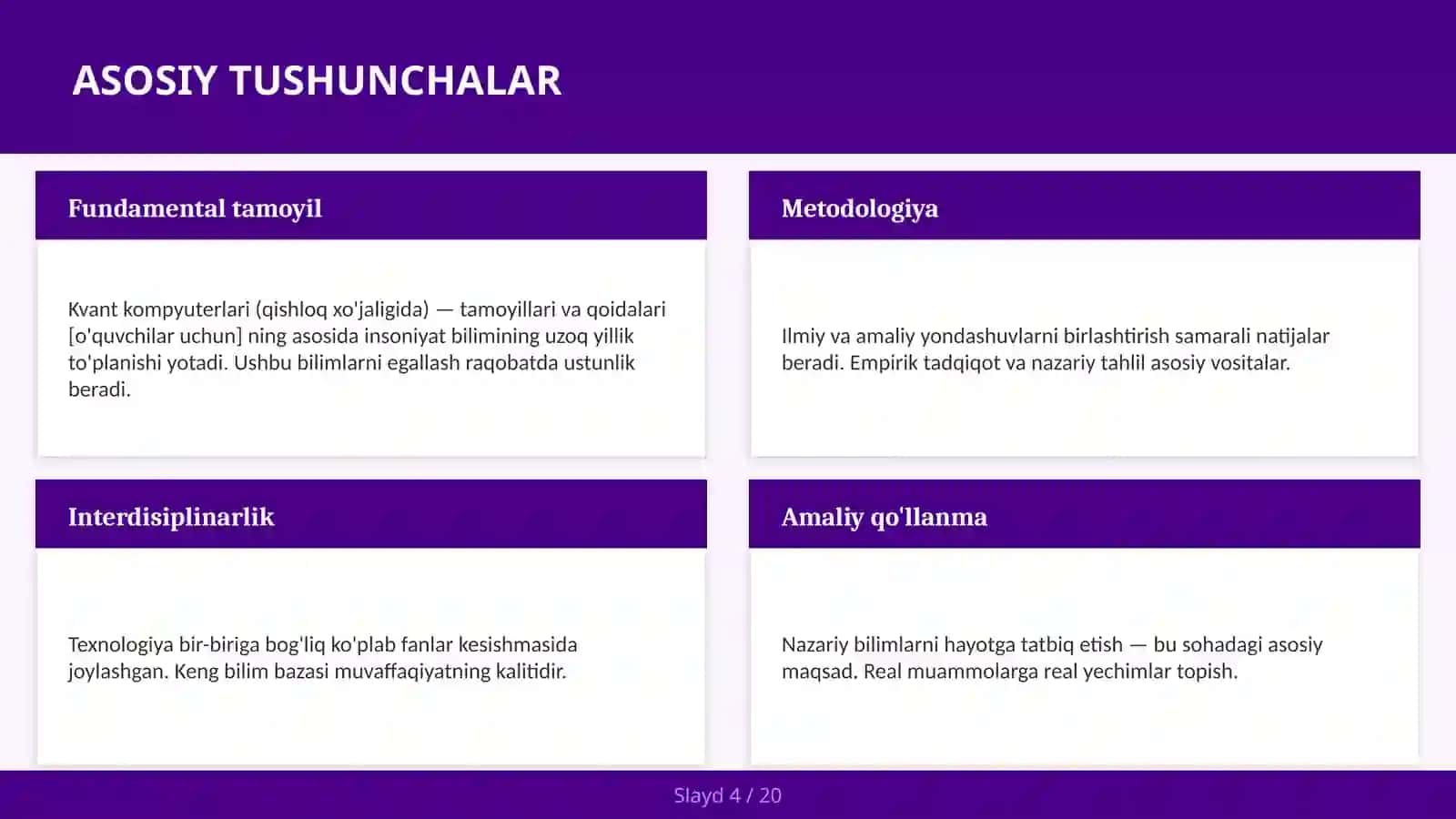 KVANT KOMPYUTERLARI (QISHLOQ XO'JALIGIDA) — TAMOYILLARI VA QOIDALARI [O'QUVCHILAR UCHUN] 4