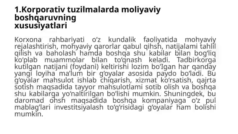 Korporativ Moliya 4
