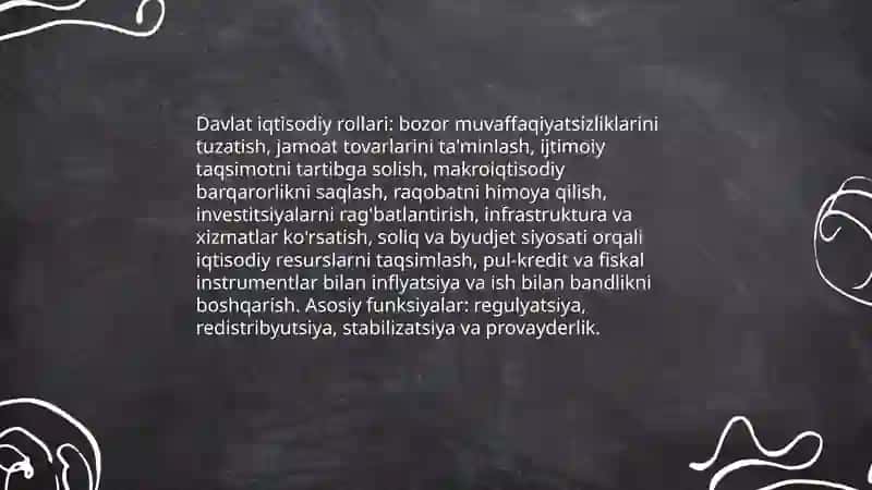 Davlat iqtisodiy siyosatining mohiyati va uning rivojlanish yonalishlari 4