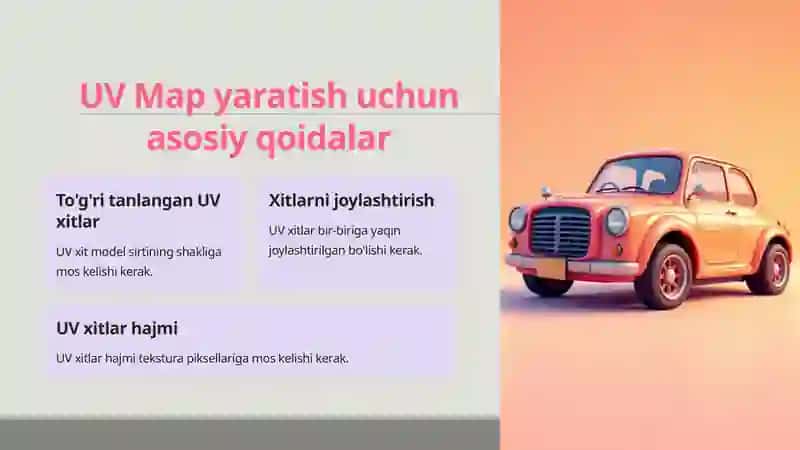 3D Max dasturida UV Mapping va Unwrapping texnikasi 4