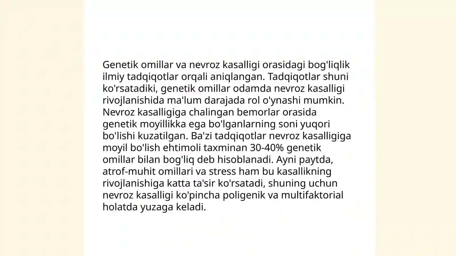 Nevroz kasalligining kelib chiqish sabablari va oldini olish yo'llari 4