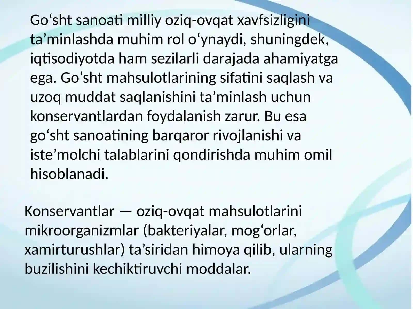 Go’sht mahsulotlarini ishlab chiqarishda tabiiy va sintetik konservantlar 4
