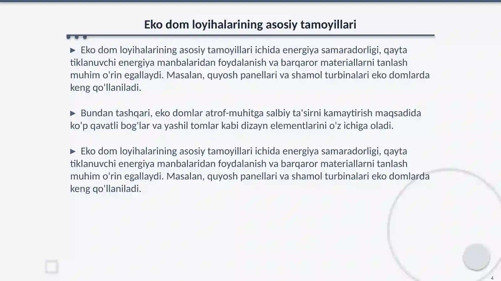 Eko Dom loyihalari 4