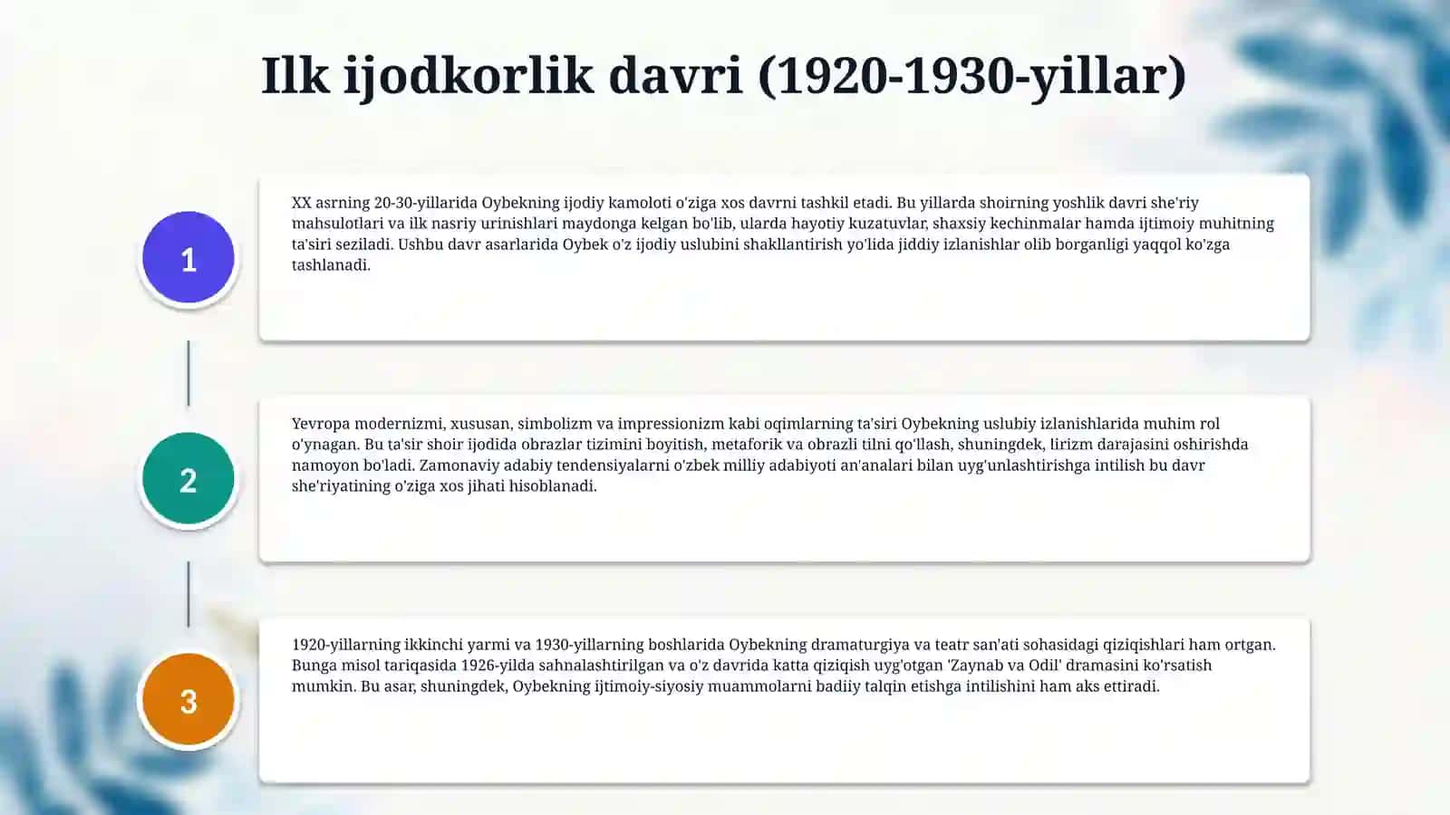 Oybekning ijodiy merosi 4