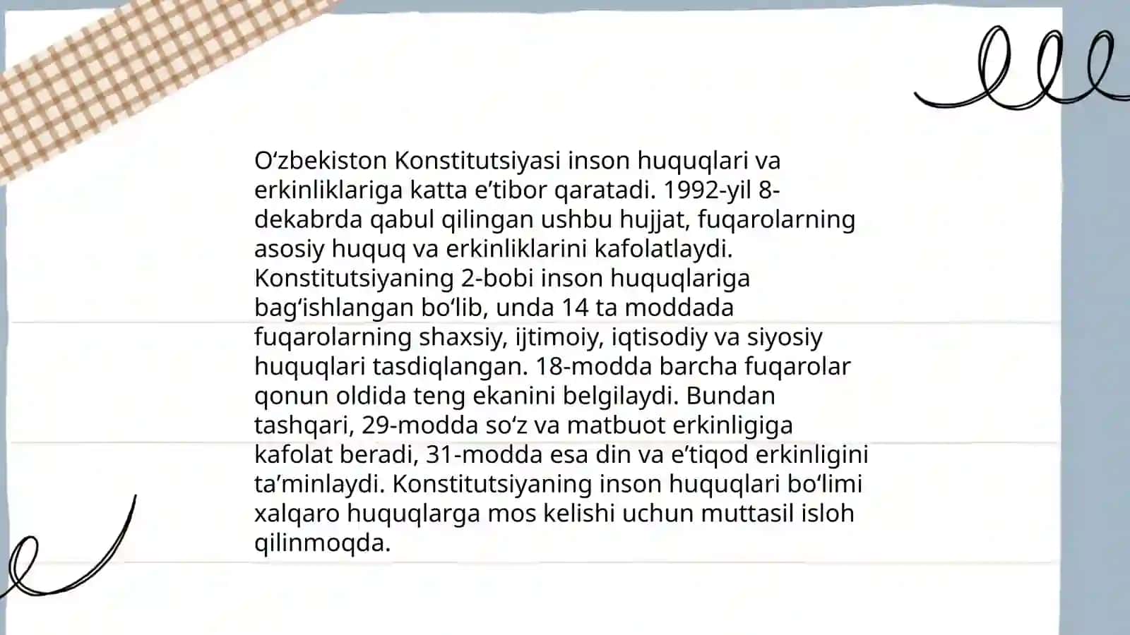 Inson huquqlari Oʻzbekistonda 4