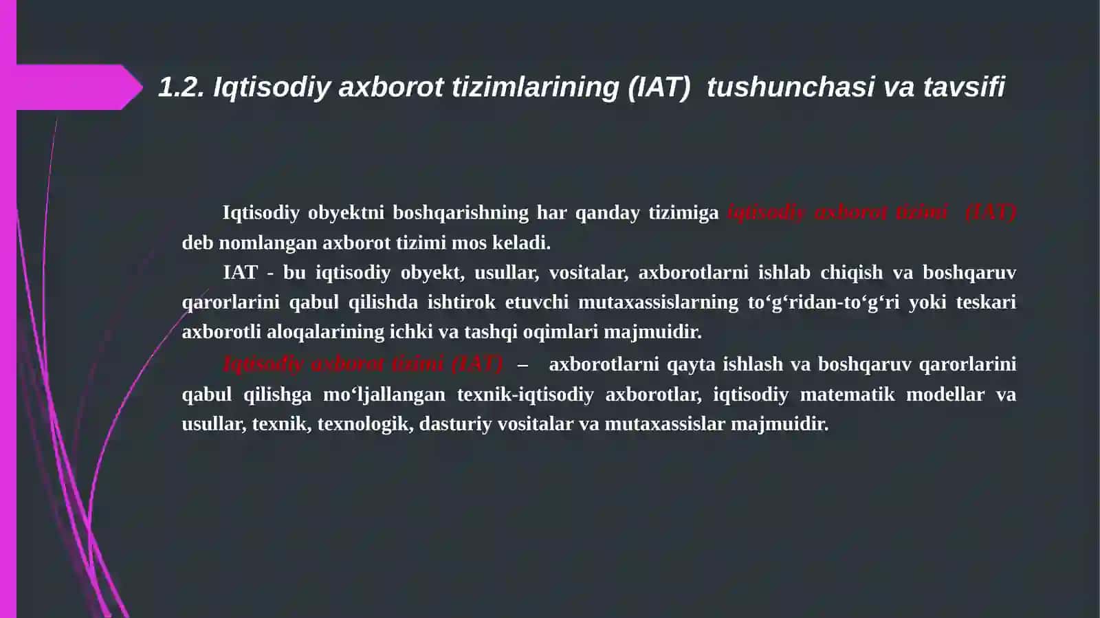 AXBOROT TIZIMLARINING QURILISH TAMOYILLARI VA KONSEPSIYASI 4