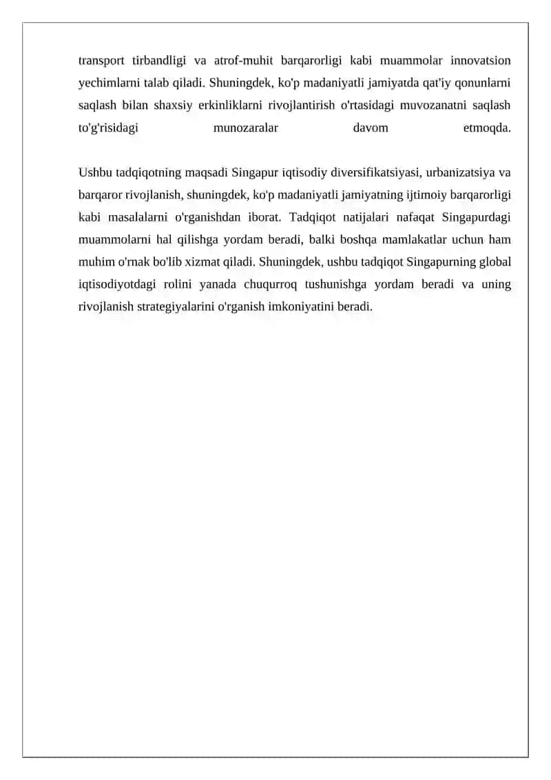 Singapurning iqtisodiy diversifikatsiyasi va yutuqlari 4