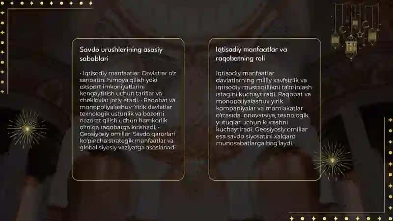 Savdo va texnologik urushlar – Kirish 4