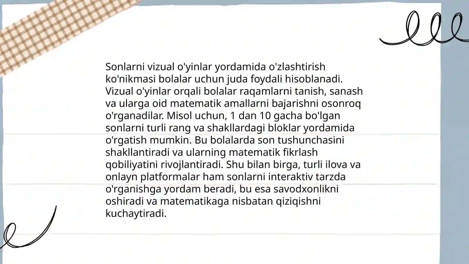 Boshlangʻich sinf matematika darslarida interaktiv metodlardan foydalanish 4
