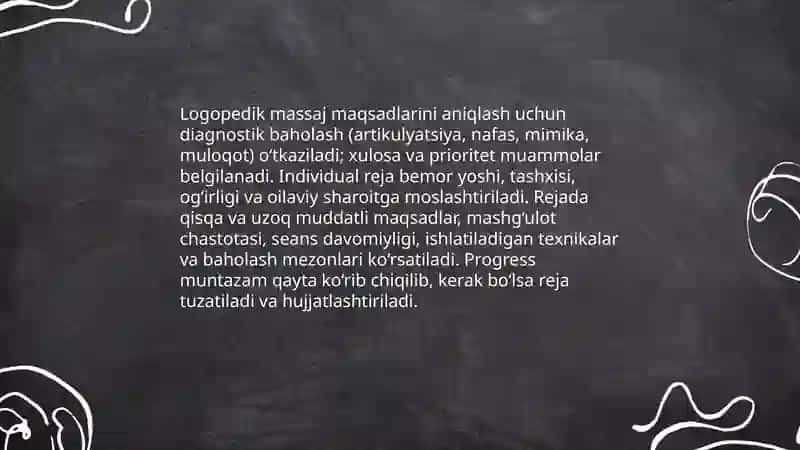 Logopedik massajni olib borishga doir metadalogik tavsiyalar 4