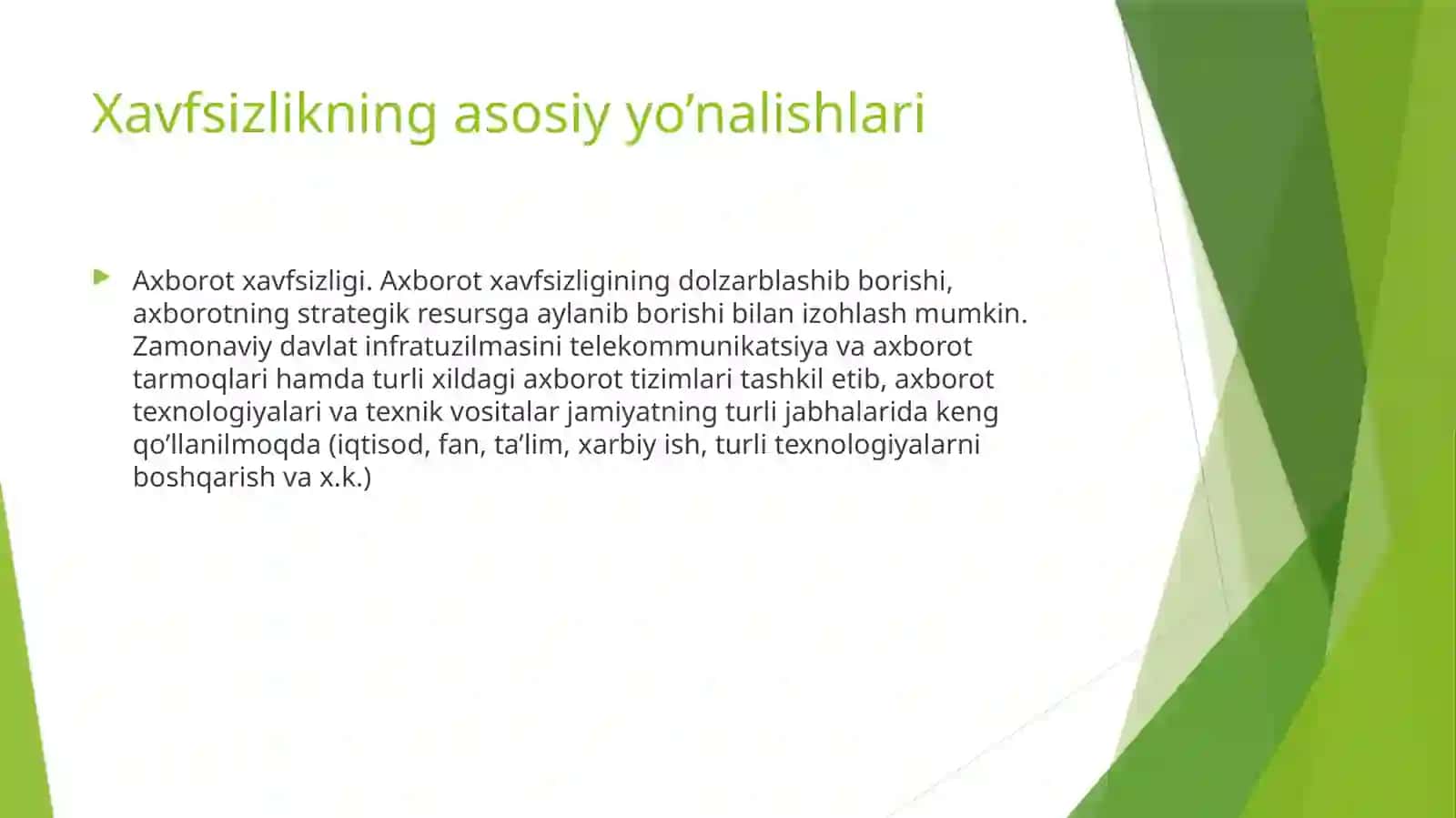 Axborot xavfsizligini taʼminlash usullari 4
