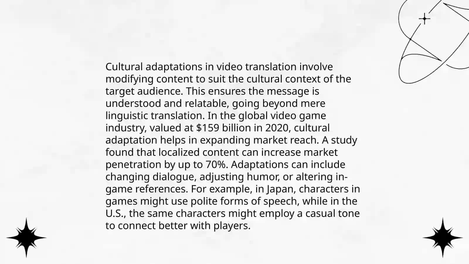 Translation of video advertising of National products 4