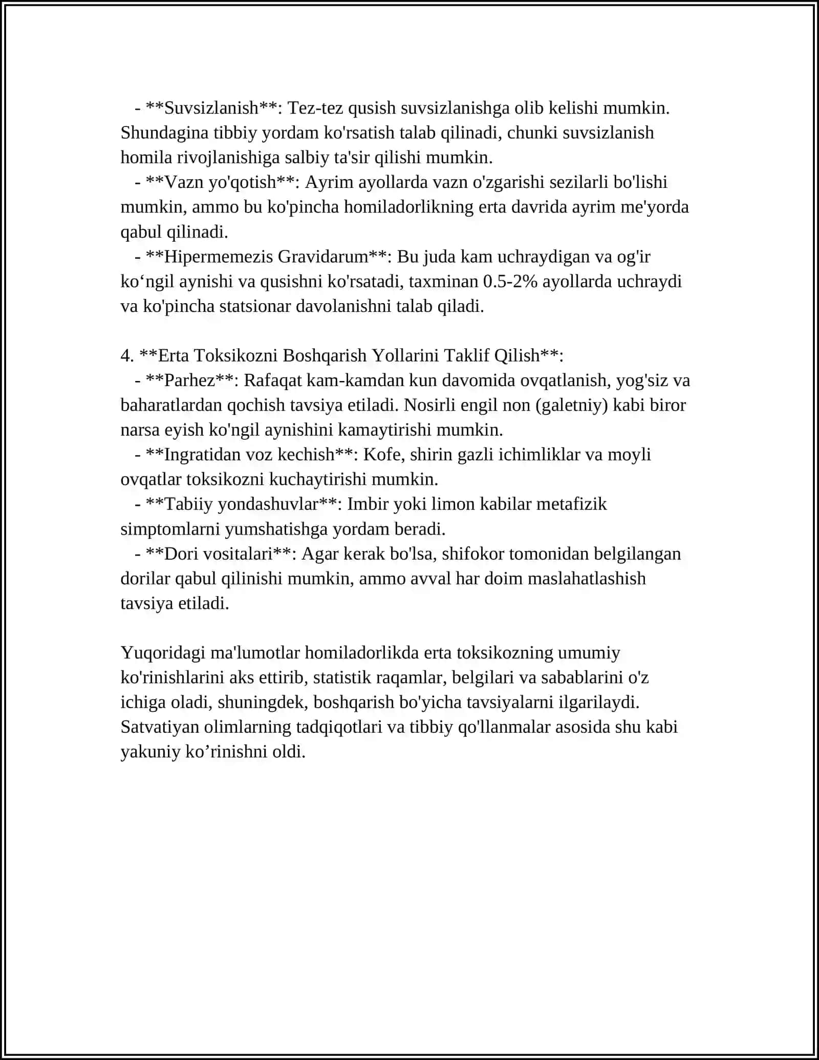 HOMILADORLIKDA KAM UCHRAYDIGAN TAKSIKOZLAR 4