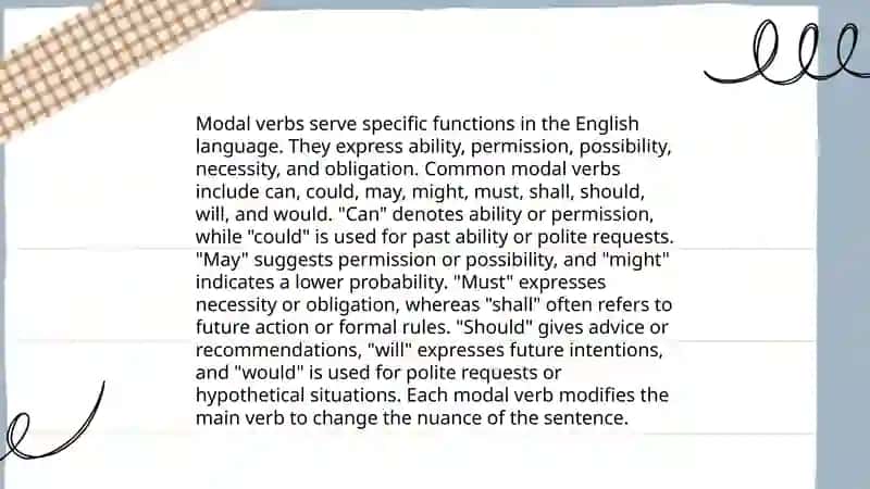 Modal Vorbs 4