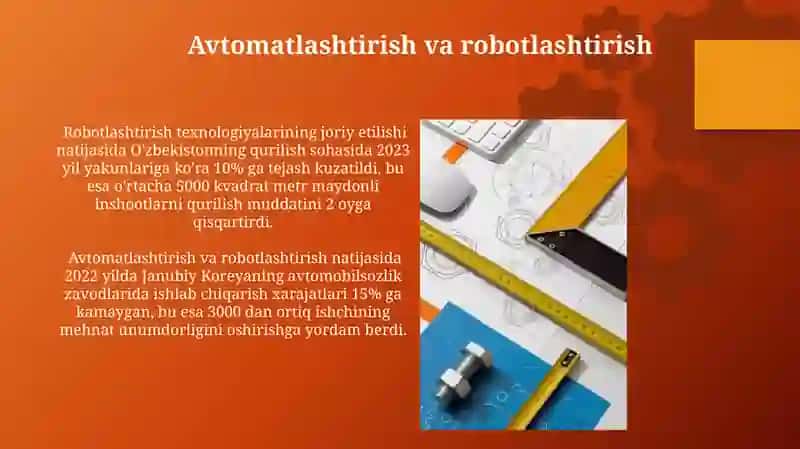 Buyum va konstruksiyalarning texnologik komplekti 4
