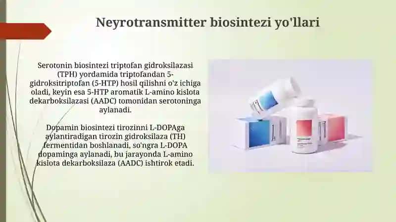 Neyromediatorlar biosimteza xamiyativakasliglari 4