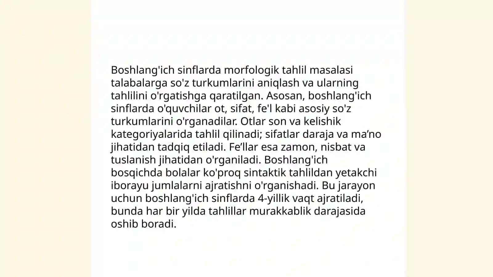 Boshlang‘ich sinflarda grammatik tahlilni o‘tkazish mеtodikasi 4