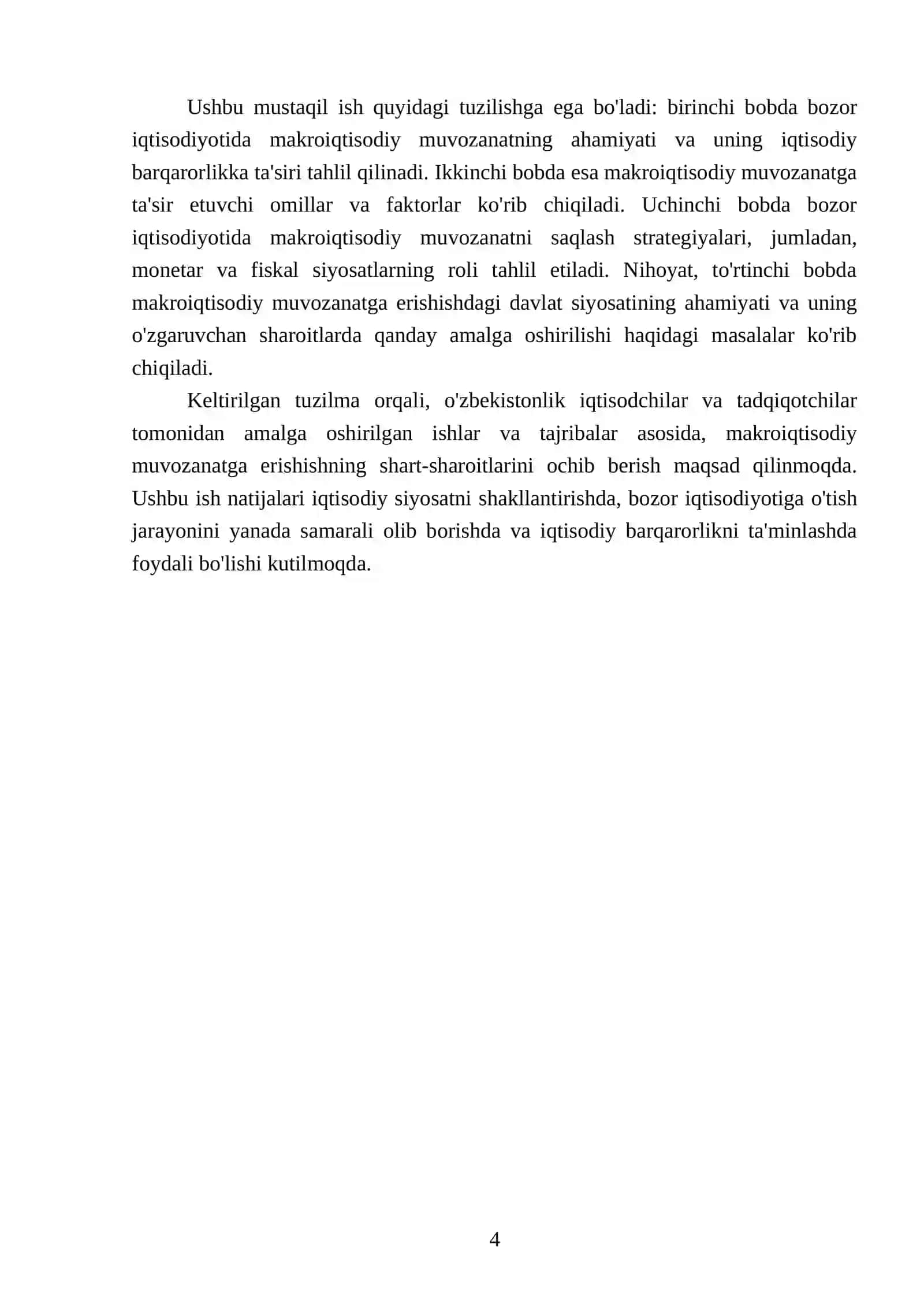 Bozor iqtisodiyotida makroiqtisodiy muvozanatning ahamiyati 4