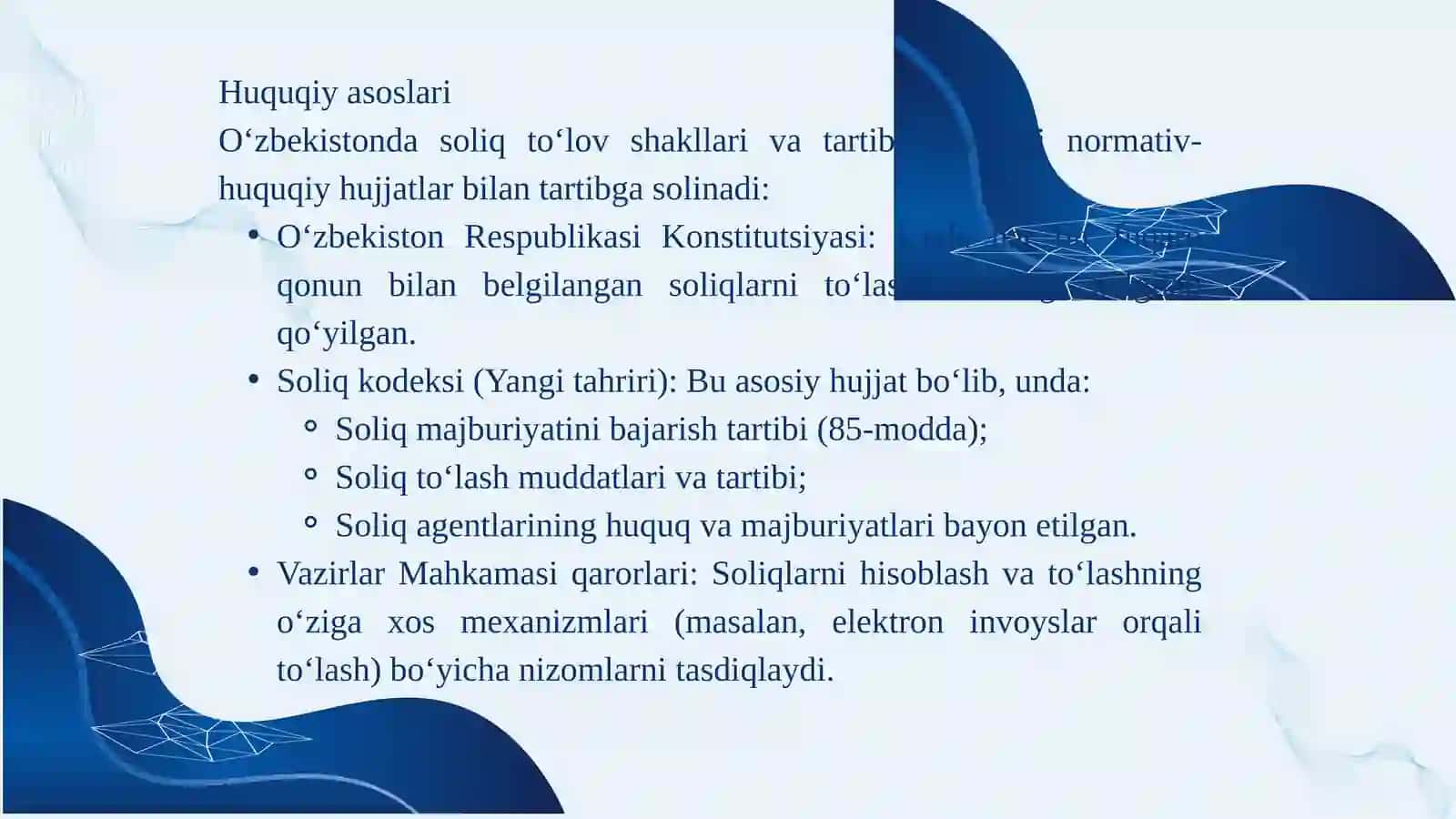 SOLIQ TO’LOV SHAKILARI 4