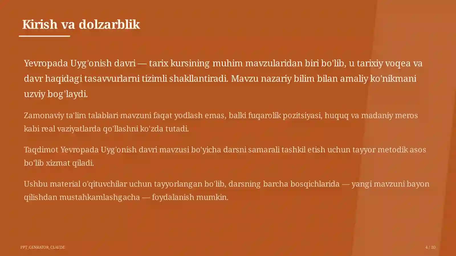 Yevropada Uyg'onish davri (8-sinf) 4
