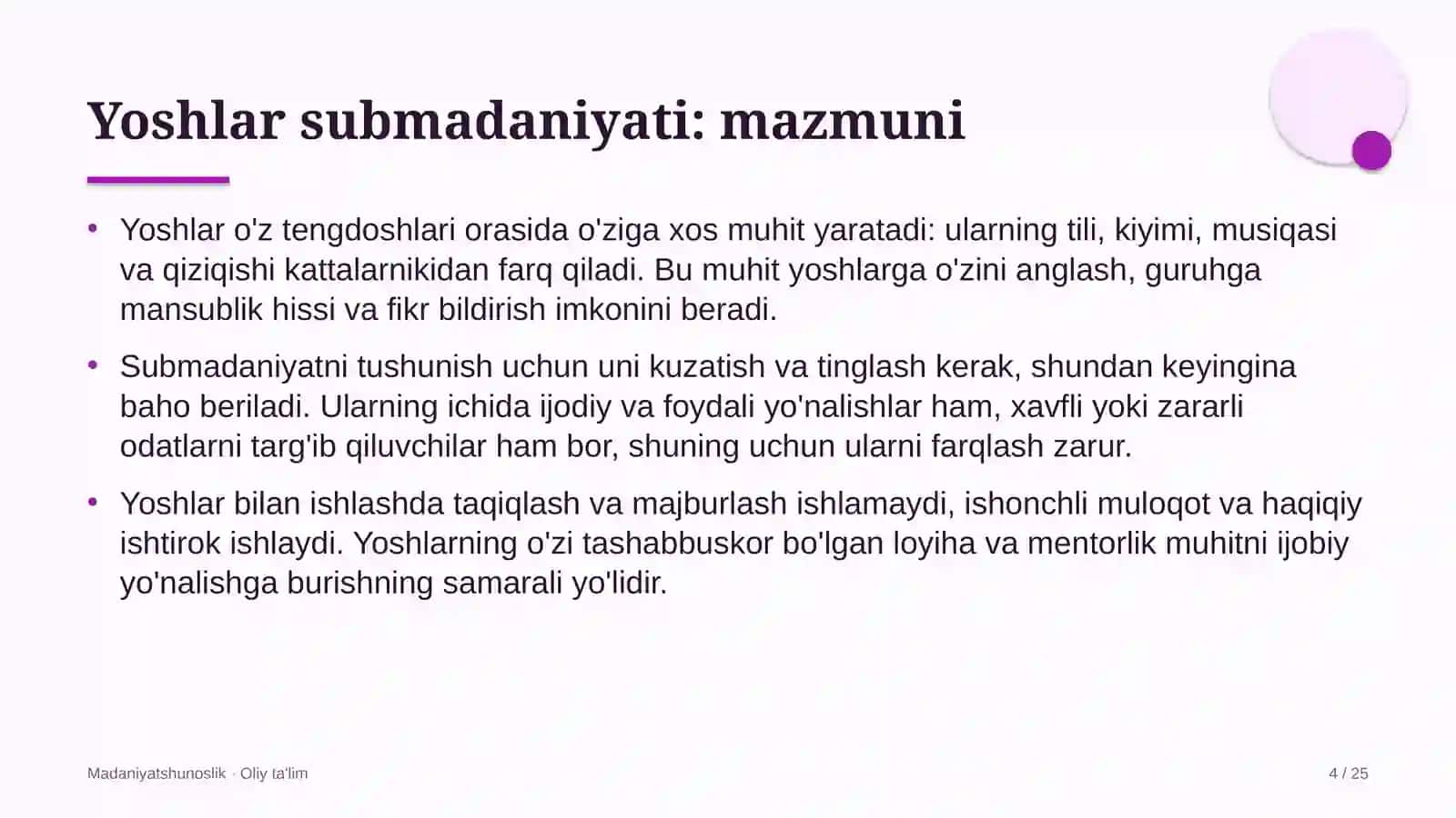 Bolalar turizmida yoshlar submadaniyati 4