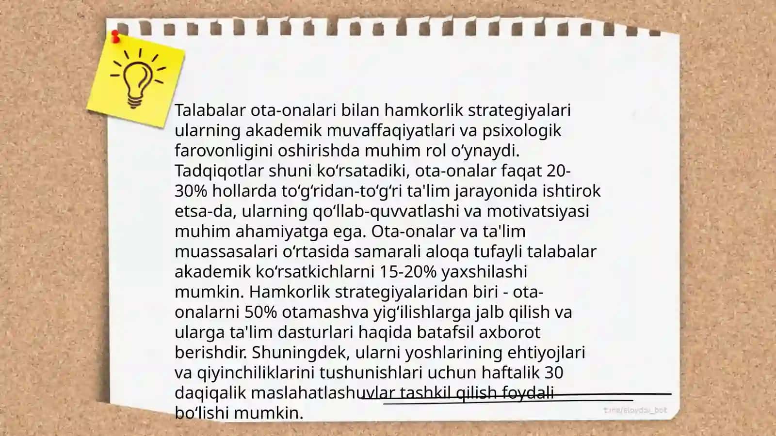 Guruh talabalarining ota onalar va jamoatchilik bilan guruh tarzidagi ishlash shakillari 4