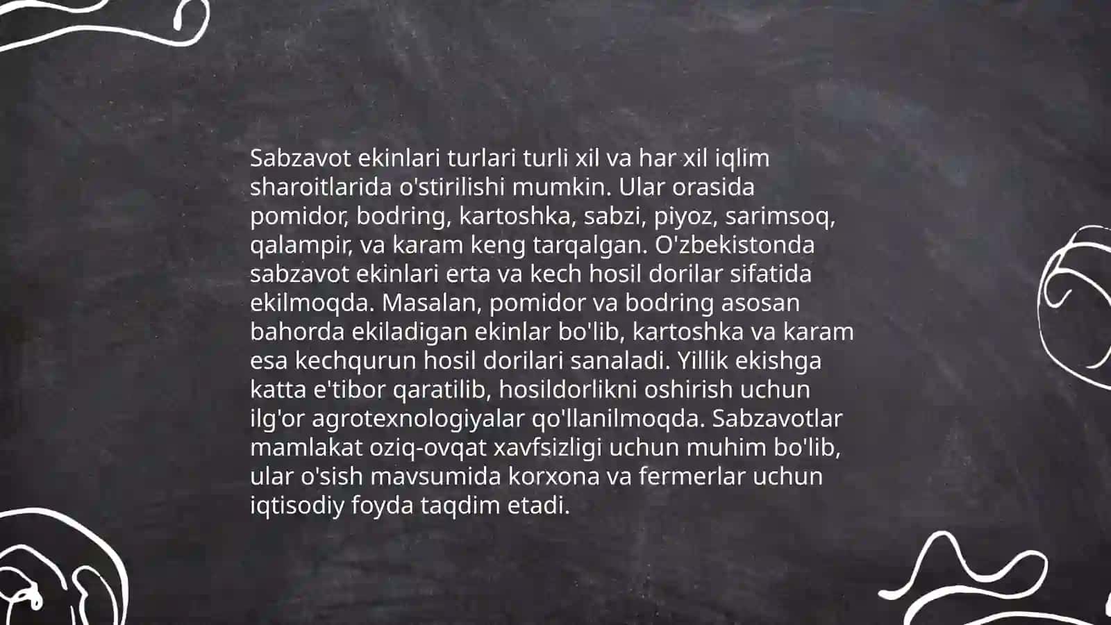 Muayyan tuproq sharoitida sabzavot ekinlari yetishtirishda ekin sxemalarini va koʻchat sonini aniqlash 4