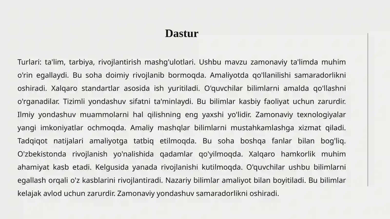 Mashg'ulotlar 4