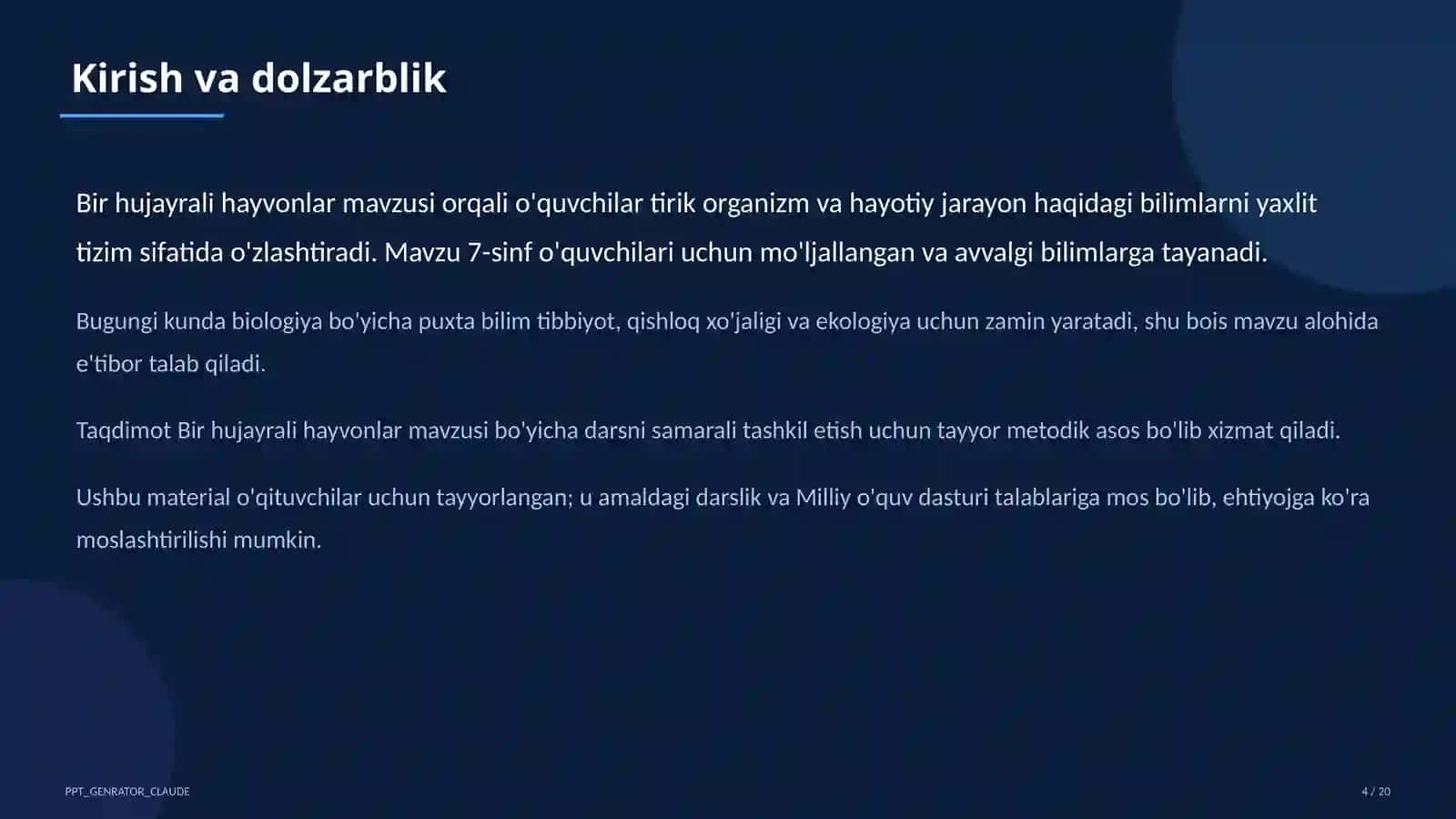 Bir hujayrali hayvonlar (7-sinf) 4