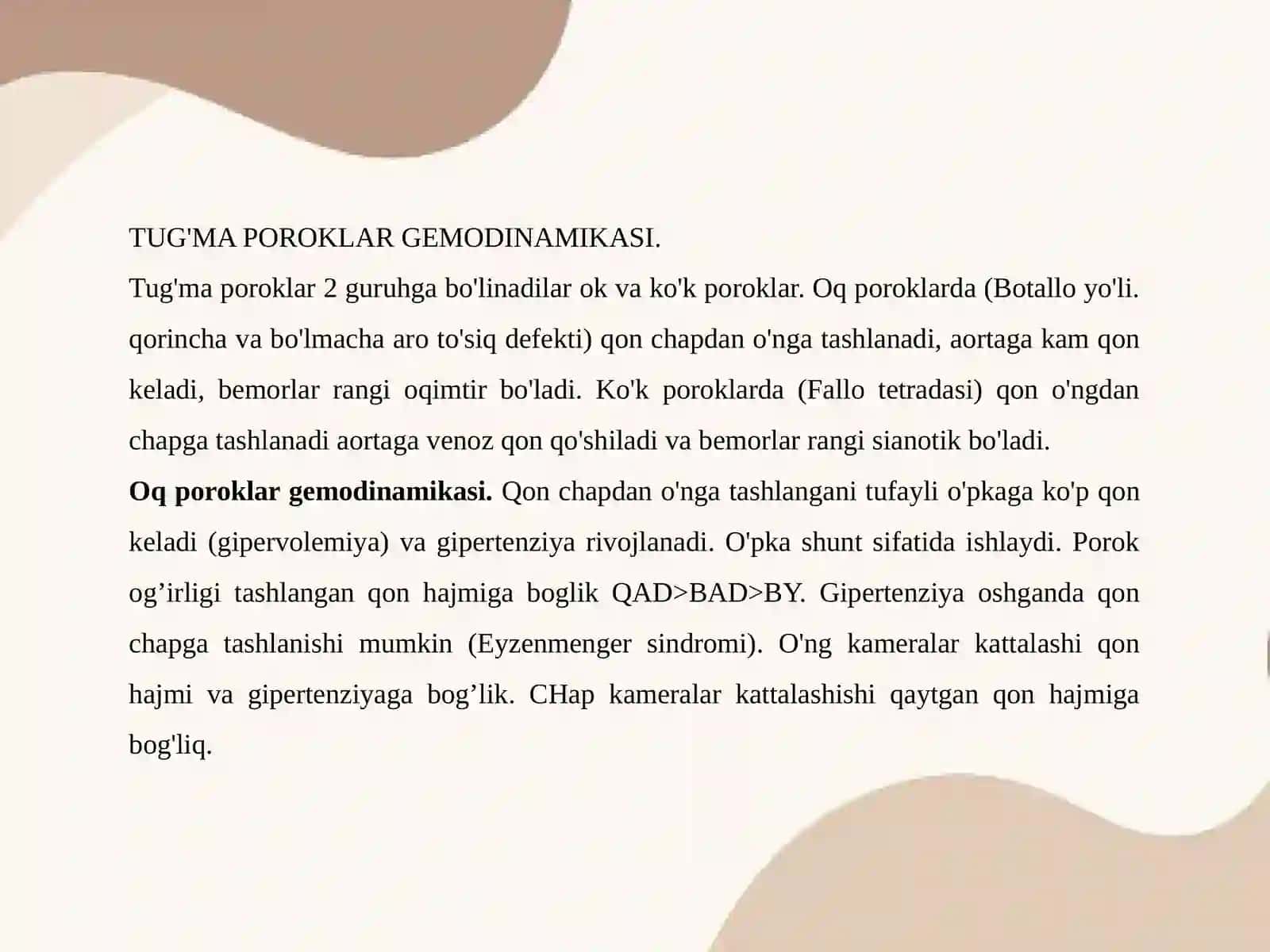 YURAK VA QON-TOMIRLAR KASALLIKLARI NUR TASHXISI 4