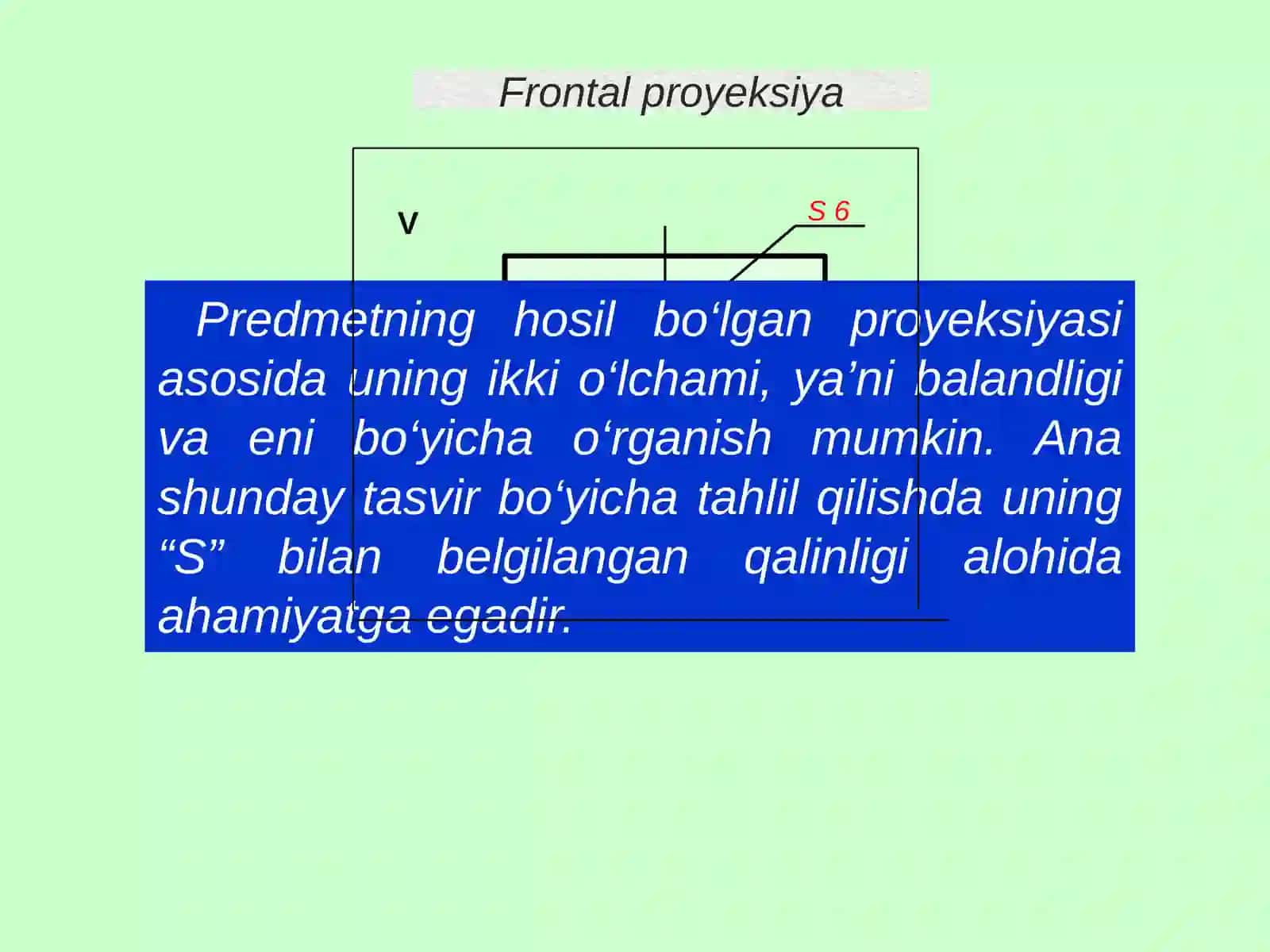 To‘g‘ri burchakli proyeksiya 4