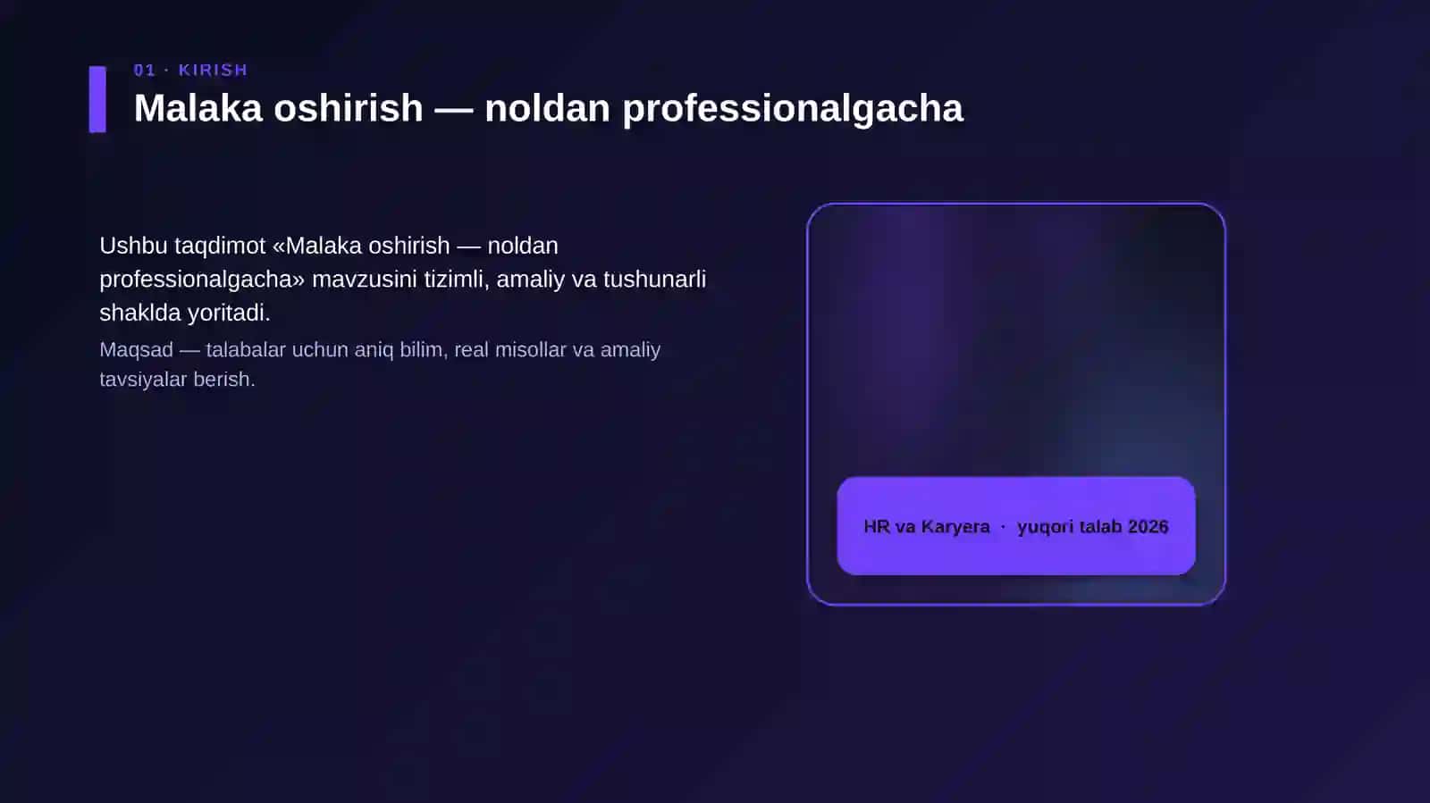 Malaka oshirish — noldan professionalgacha 4