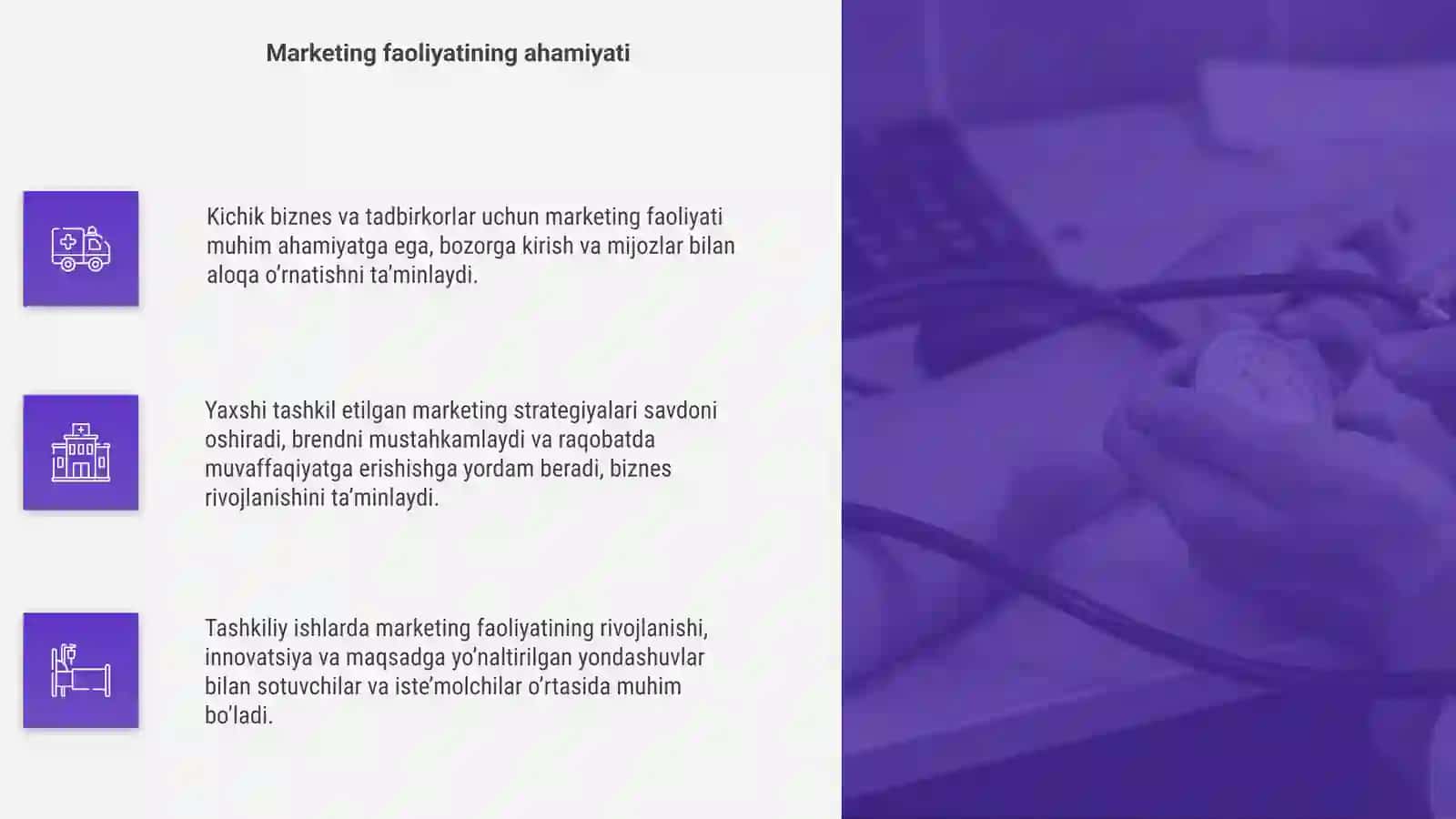 Iqtisodiyotning kichik biznes va tadbirkorlik sub'ektlarda marketing faoliyatini tashkil etish 4