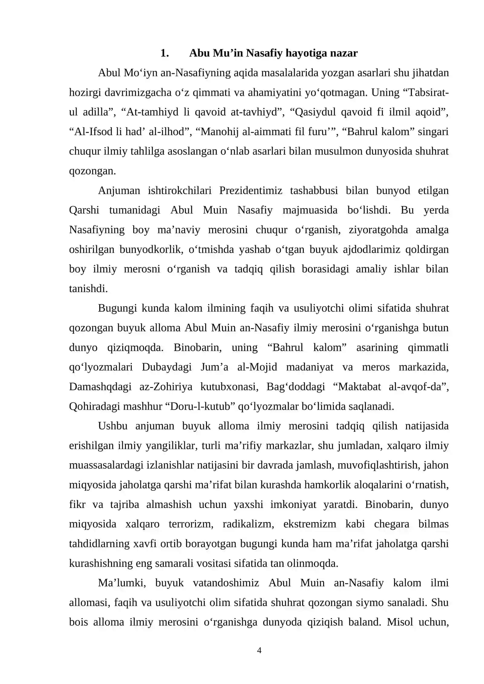 Abu Mu'in Nasafiy islom islohiyotchisi 4