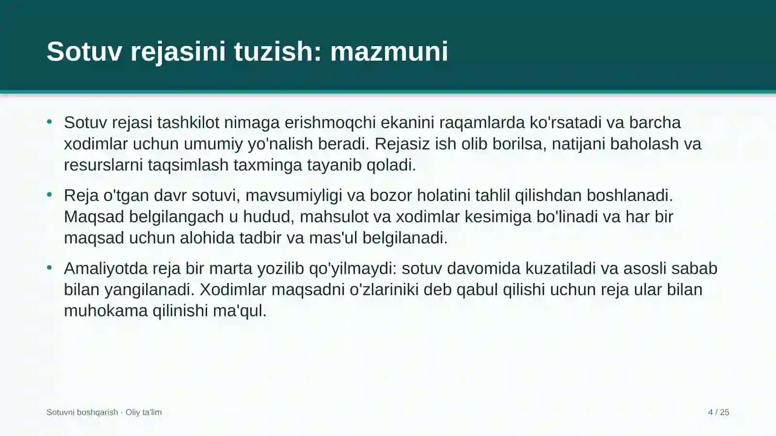 Lokomotiv depolarida sotuv rejasini tuzish 4