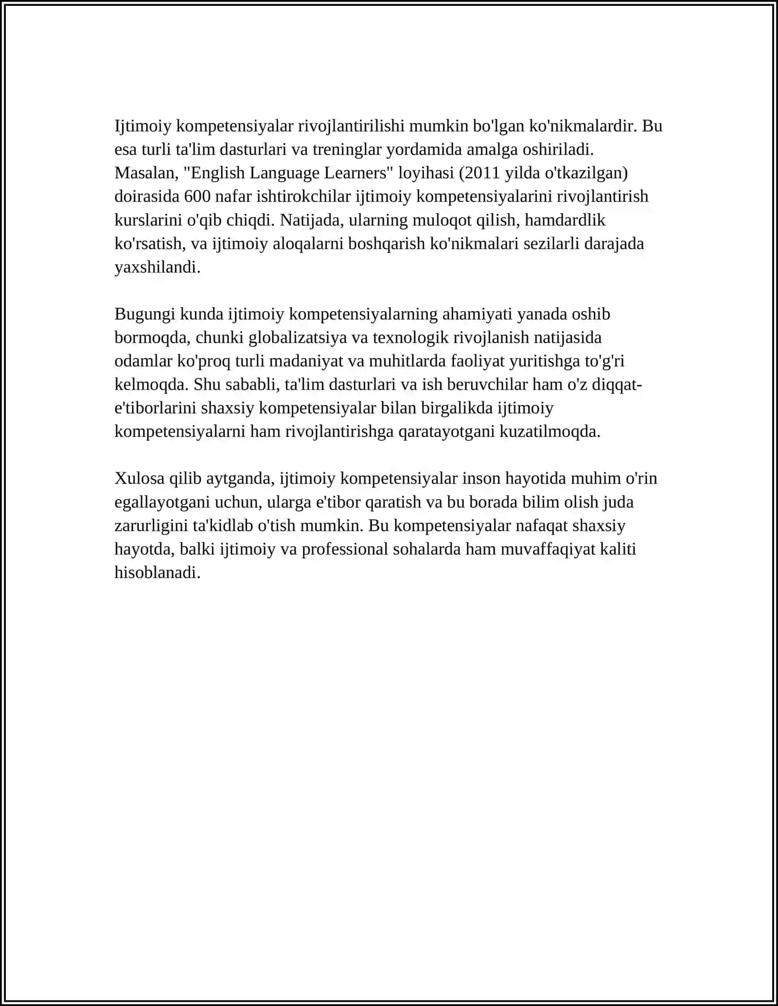 O‘QUVCHILARIDA IJTIMOIY KOMPETENSIYALARNI SHAKLLANTIRISH 4