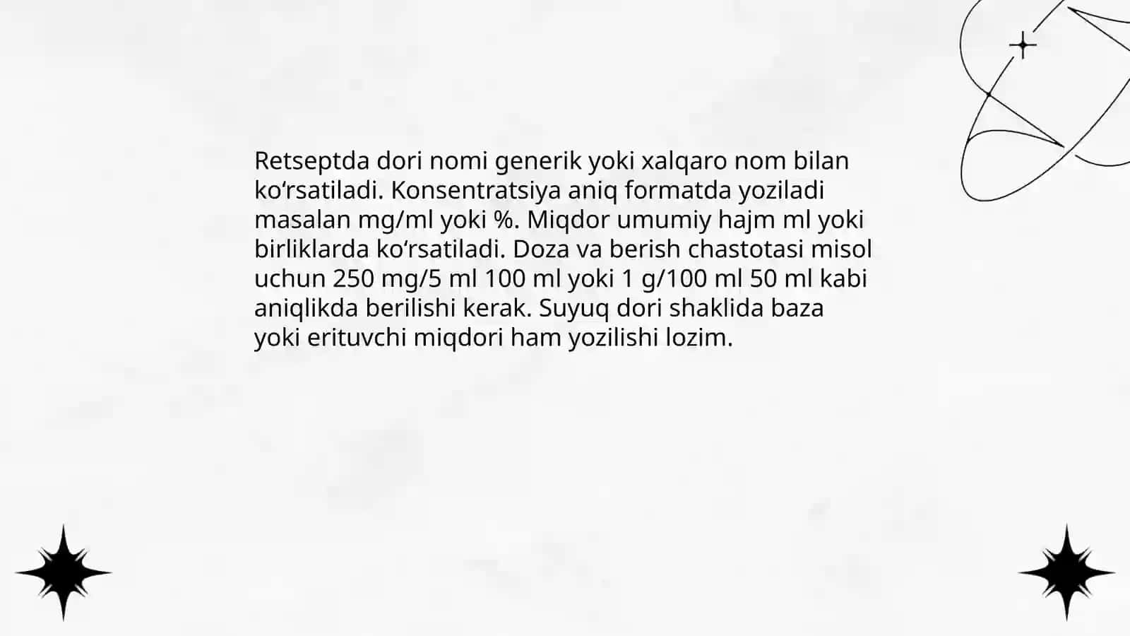 Suyuq dori shakllariga retsept yozish 4