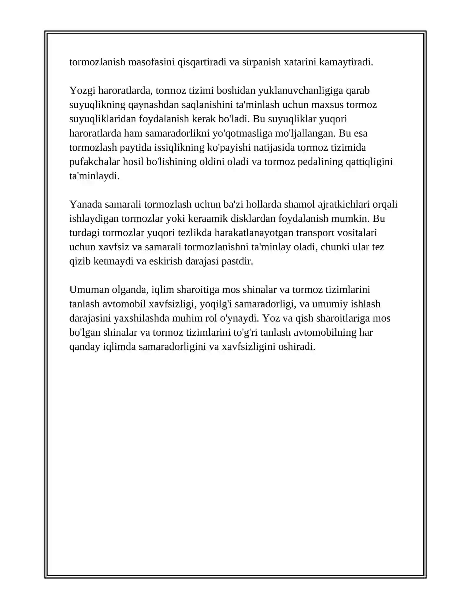 TURLI IQLIM SHAROITDA AVTOMOBILLARDAN FOYDALANISHNI TA'MINLASH 4