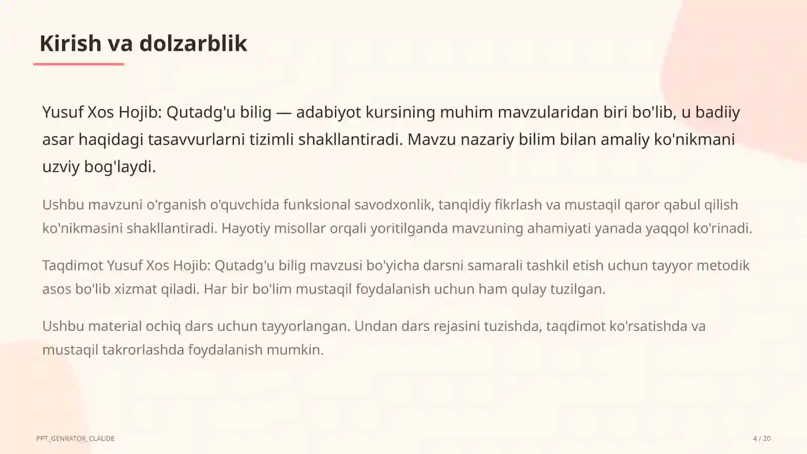 Qutadg'u bilig (6-sinf) 4
