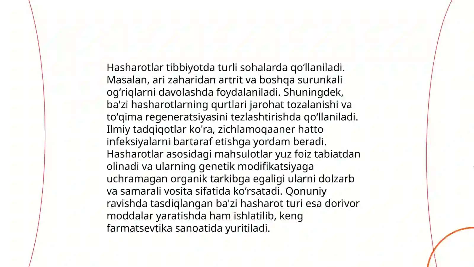 Hasharotlardan toʻgʻridan toʻgʻri olingan oziq-ovqat mahsulotlari 4