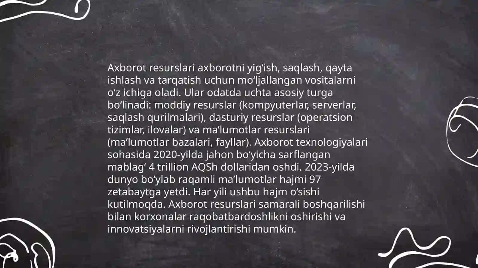 Axborot tizimlari va ularning turlari 4