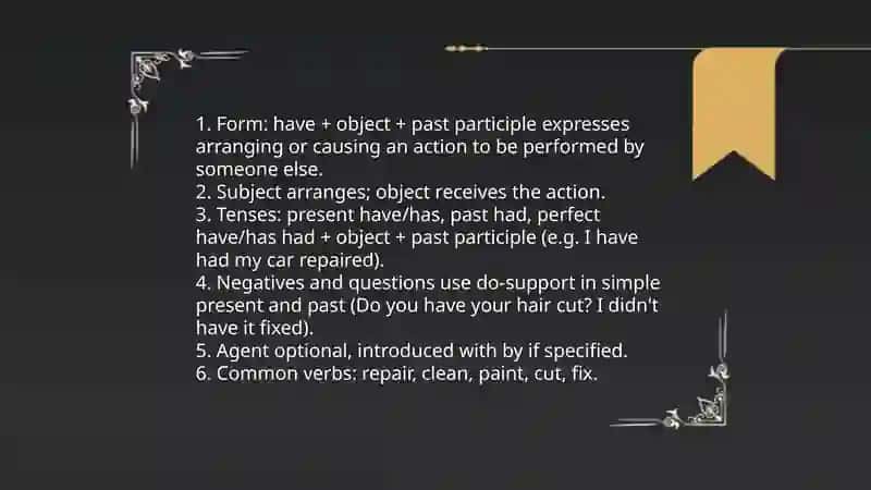 Causative form 4