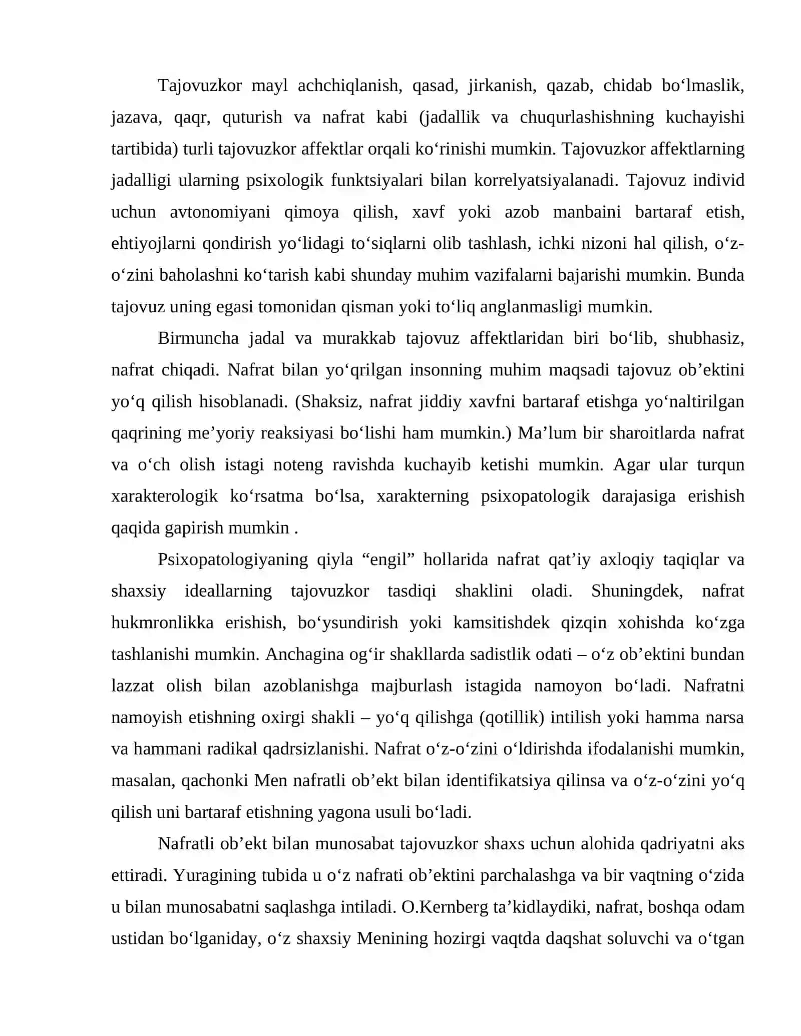 Tajovuzkor axloq 4
