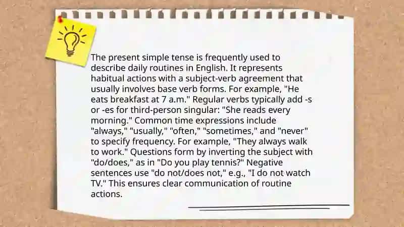 Present Simple Grammar Lesson 4