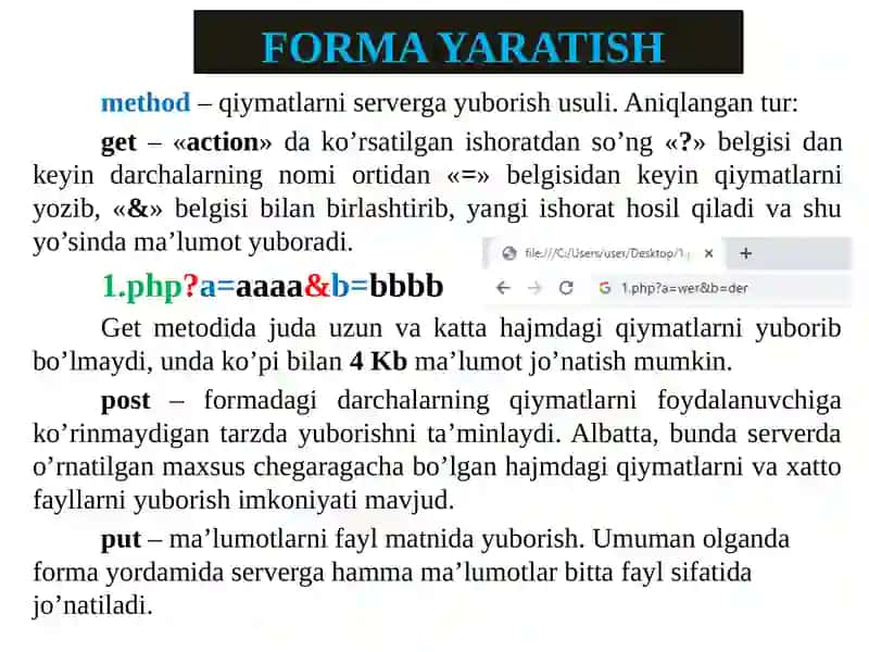 Forma Yaratish 4