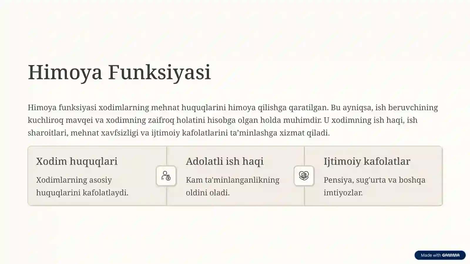 Mehnat Huquqining Asoslari Predmet, Funksiyalar va Tamoyillar 4