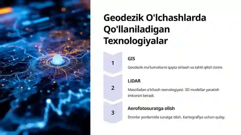 Geodezik O'lchash Asboblari va Geodezik O'lchash Ishlari 4