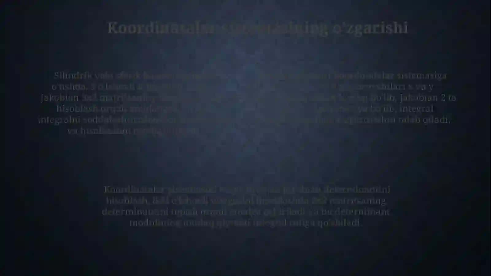 Ko'sh teoremasi 4