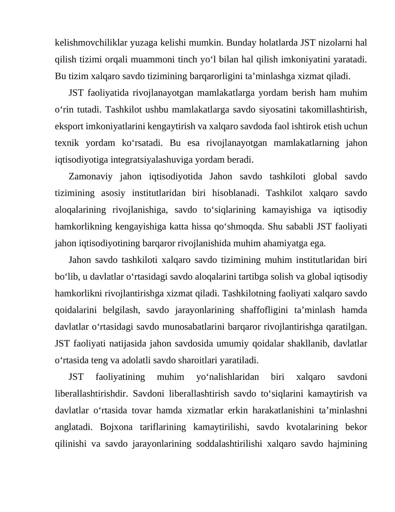 Jahon savdo tashkilotiga a'zo bo'lishning xalqaro tajribasi 4