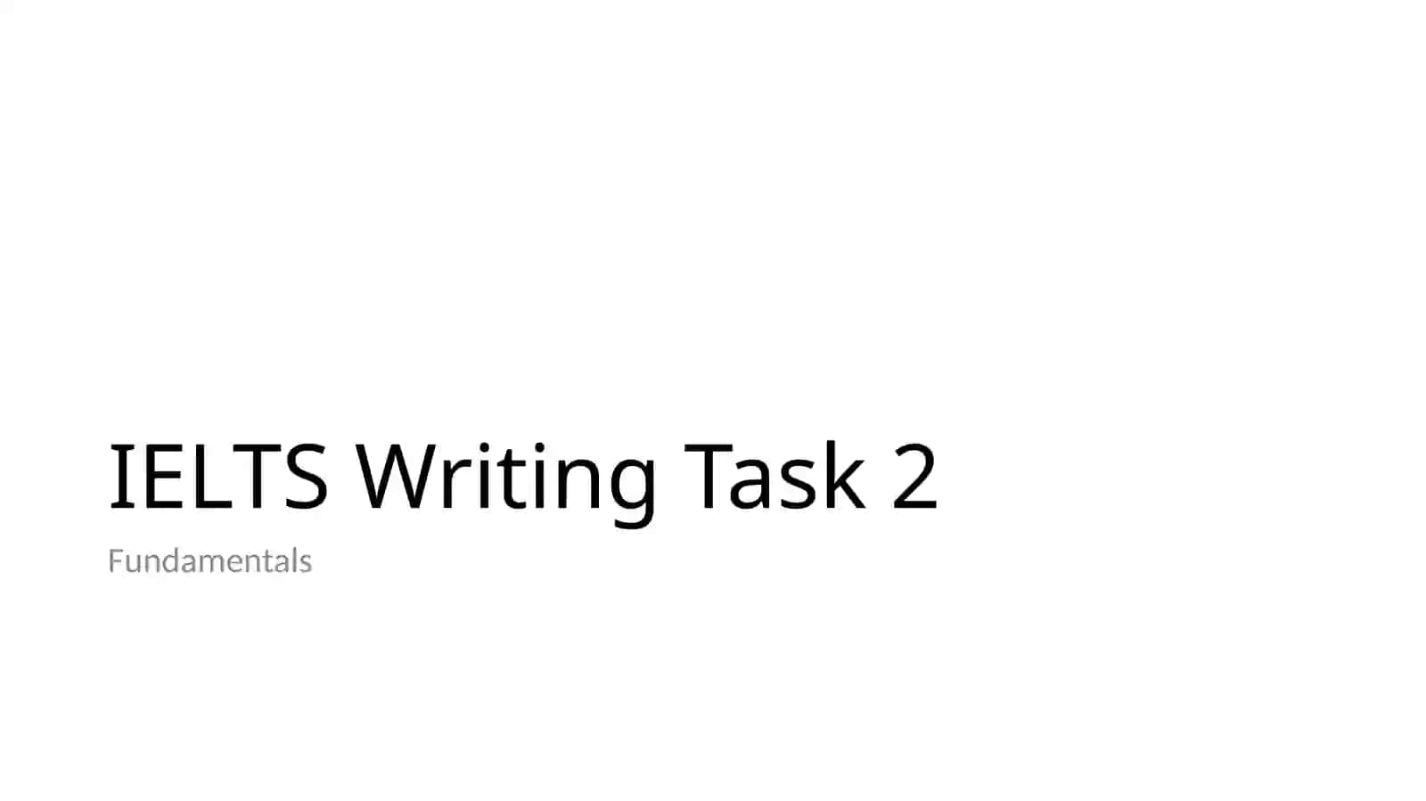 IELTS Writing Overview 4